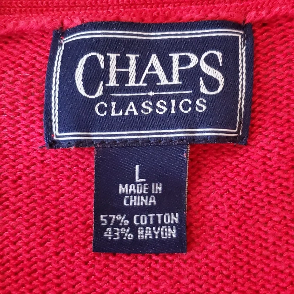 Chaps by Ralph Lauren women's one-button front closure cardigan. Size large. - Picture 3 of 6
